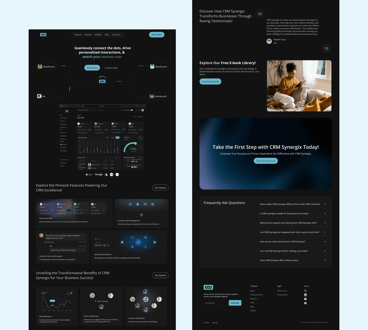 Crm Work Website • Framer preview