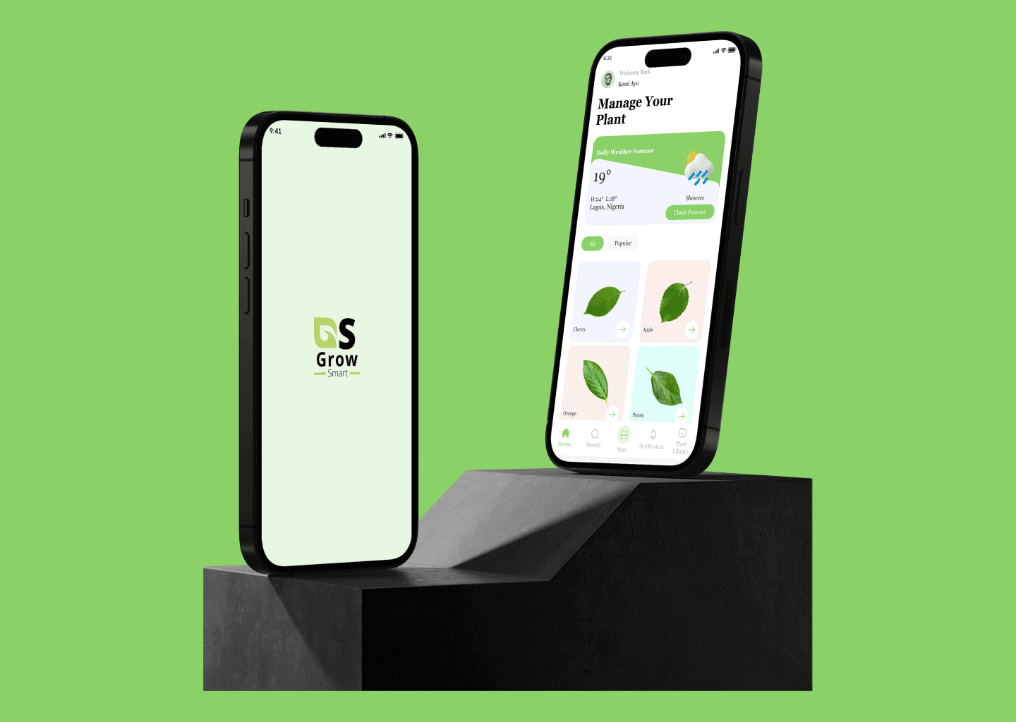 Grow Smart App Design preview