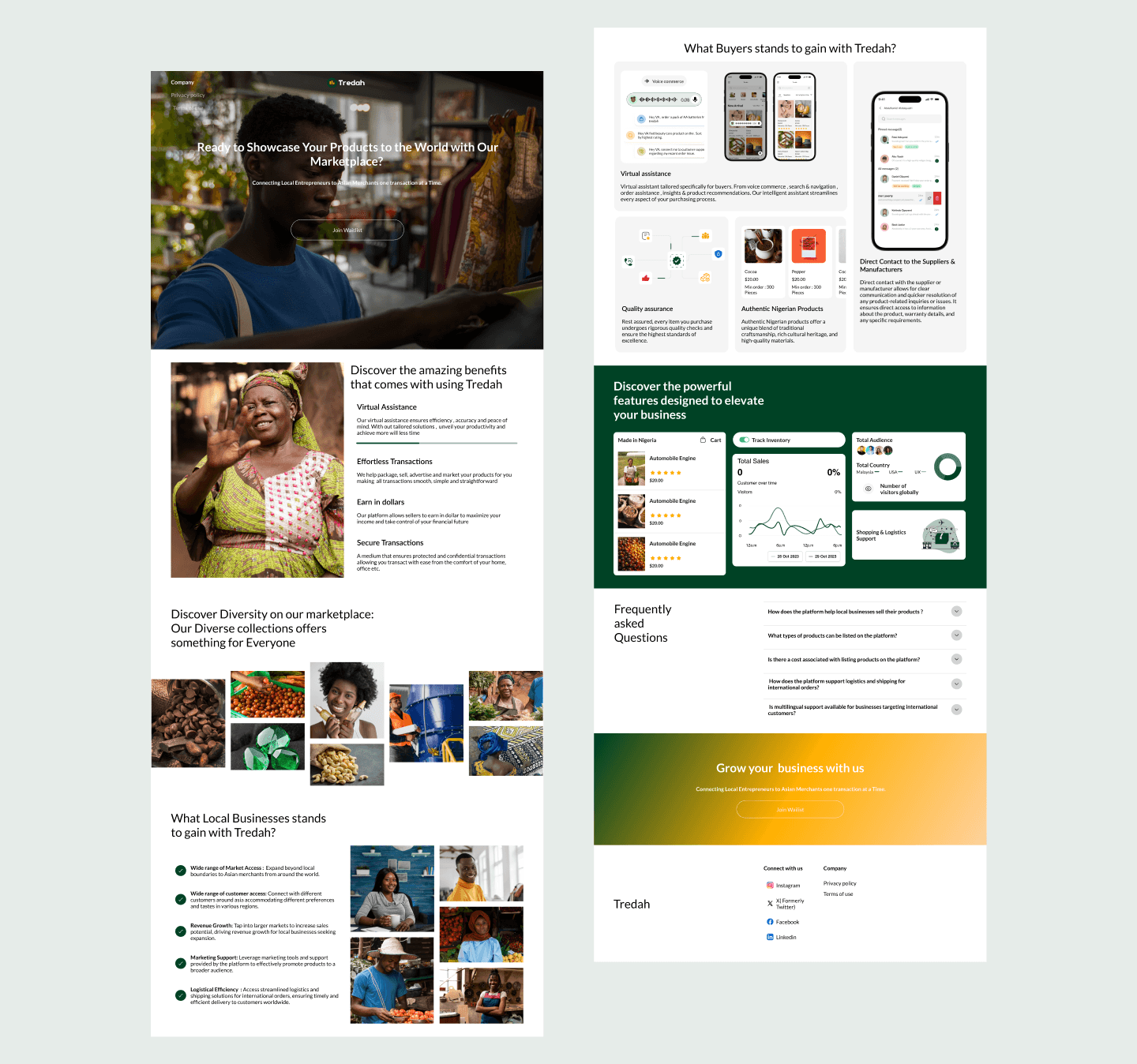 Tredah Web Design + Web development preview