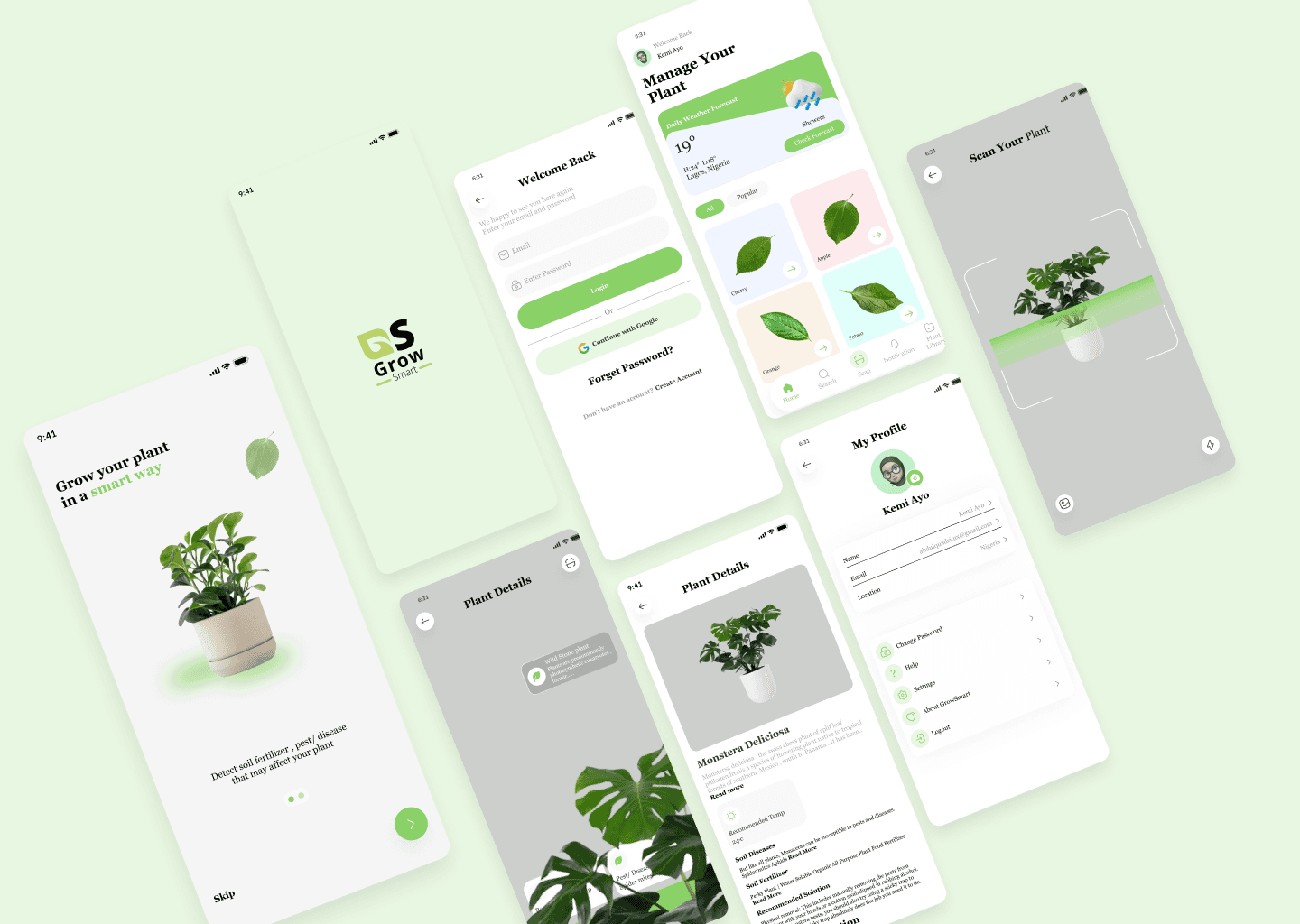GrowSmart interface preview